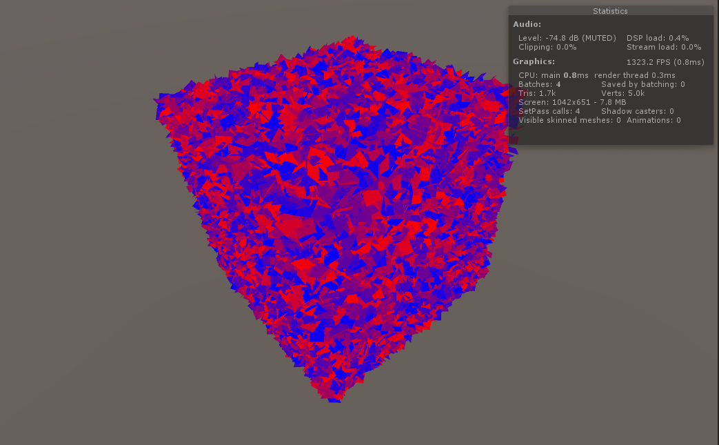 Hiel renderen Ecologie Drawing Thousands of Meshes with DrawMeshInstanced / Indirect in Unity