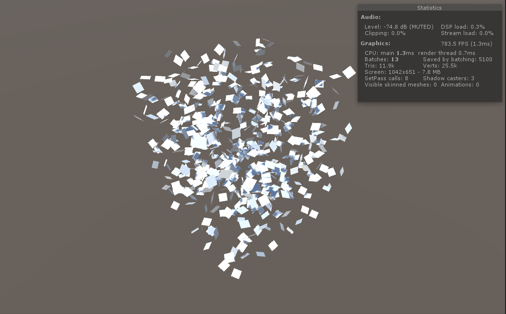 1022 meshes with standard shader