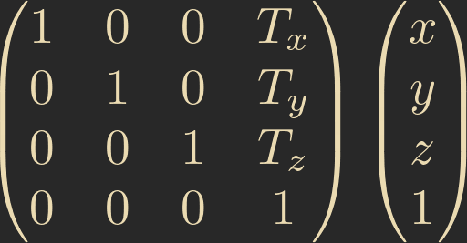 Matrix vs Vector, with column vectors.